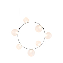 Load image into Gallery viewer, Hubble Bubble Chandelier (7-Light/Frosted Spheres).
