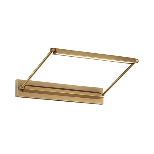 Hudson LED Picture Light in Small/Aged Brass.