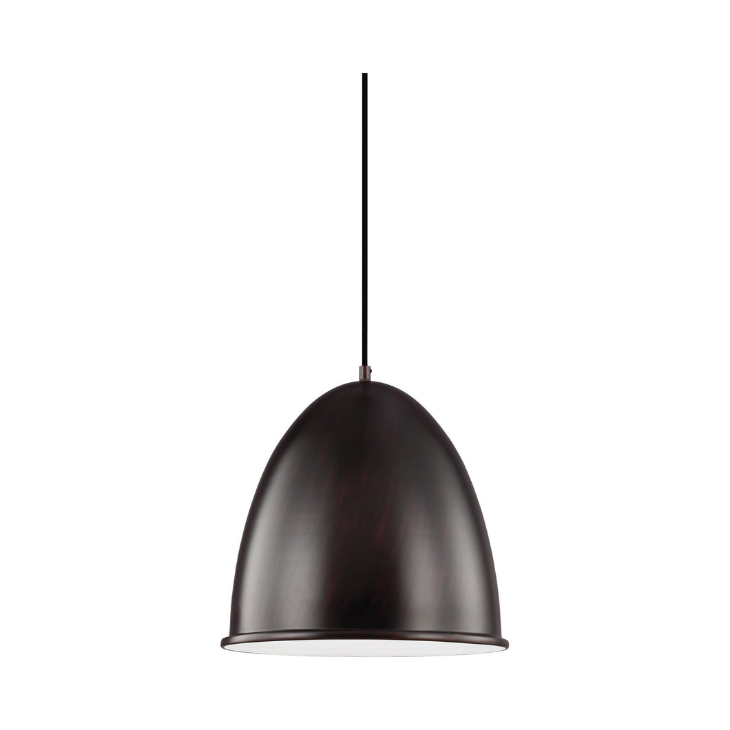 Hudson Street Pendant Light in Bronze.