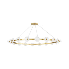 Load image into Gallery viewer, Austen Chandelier in Aged Brass (18-Light).
