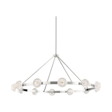 Load image into Gallery viewer, Barclay Chandelier in Polished Nickel (12-Light).
