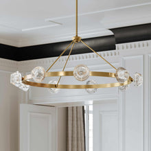Load image into Gallery viewer, Barclay Chandelier in living room.
