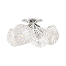 Load image into Gallery viewer, Barclay Semi Flush Mount Ceiling Light in Polished Nickel.
