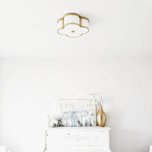 Load image into Gallery viewer, Chandler Flush Mount Ceiling Light in living room.
