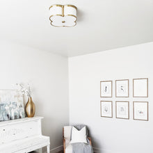 Load image into Gallery viewer, Chandler Flush Mount Ceiling Light in living room.

