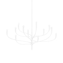 Load image into Gallery viewer, Labra Chandelier in White Plaster (12-Light).
