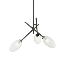 Load image into Gallery viewer, Alberton Chandelier in Black Brass (3-Light).
