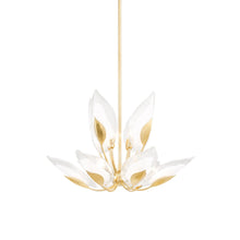 Load image into Gallery viewer, Blossom Chandelier in Gold Leaf.
