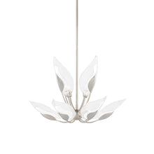 Load image into Gallery viewer, Blossom Chandelier in Silver Leaf.
