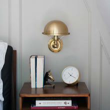 Load image into Gallery viewer, Covington Wall Light in bedroom.

