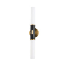 Load image into Gallery viewer, Crewe Vanity Wall Light in Aged/Antique Distressed Bronze.
