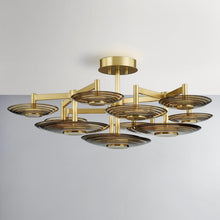 Load image into Gallery viewer, Griston LED Semi Flush Mount Ceiling Light in Detail.
