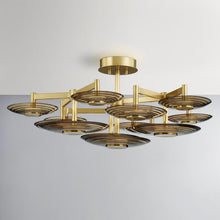 Load image into Gallery viewer, Griston LED Semi Flush Mount Ceiling Light in Detail.
