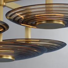Load image into Gallery viewer, Griston LED Semi Flush Mount Ceiling Light in Detail.
