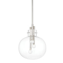 Load image into Gallery viewer, Hempstead Pendant Light in Small/Polished Nickel.
