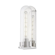 Load image into Gallery viewer, Irwin Wall Light in Polished Nickel.
