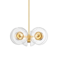 Load image into Gallery viewer, Kert Chandelier in Aged Brass (Small).

