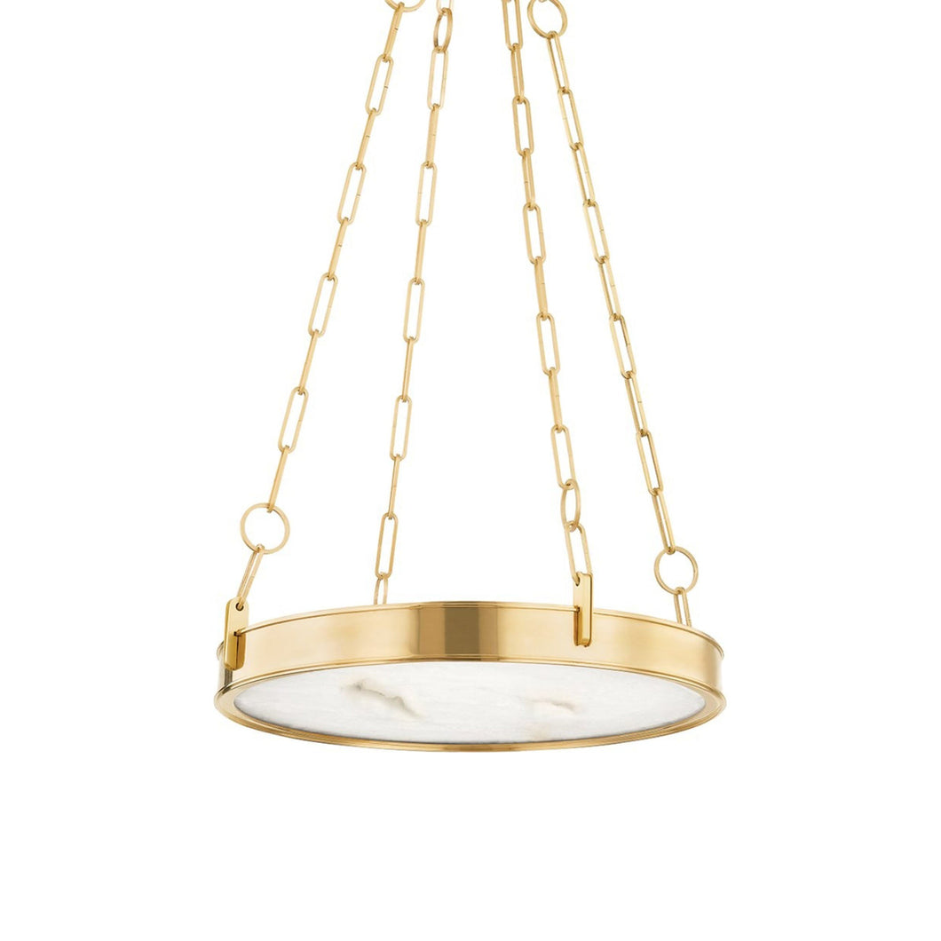 Kirby LED Chandelier in Aged Brass (Small).