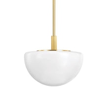 Load image into Gallery viewer, Lethbridge Pendant Light in Aged Brass (Large).
