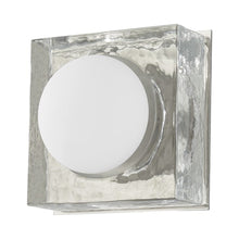 Load image into Gallery viewer, Mackay Square LED Wall Light in Polished Nickel.

