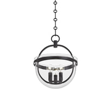 Load image into Gallery viewer, Malloy Pendant Light in Aged Iron (3-Light).
