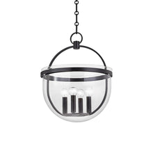 Load image into Gallery viewer, Malloy Pendant Light in Aged Iron (4-Light).
