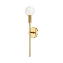 Load image into Gallery viewer, Murray Hill LED Wall Light in Aged Brass.
