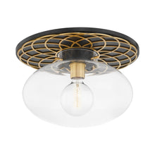 Load image into Gallery viewer, New Paltz Semi Flush Mount Ceiling Light in Aged Old Bronze.
