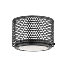 Load image into Gallery viewer, Oracle Flush Mount Ceiling Light in Small/Black Brass.
