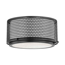Load image into Gallery viewer, Oracle Flush Mount Ceiling Light in Large/Black Brass.
