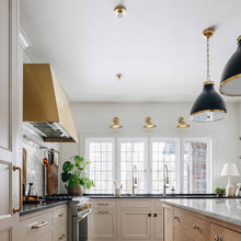 Load image into Gallery viewer, Painted No. 3 Pendant Light in kitchen.
