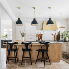 Load image into Gallery viewer, Painted No. 3 Pendant Light in dining room.
