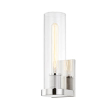 Load image into Gallery viewer, Porter Wall Light in Polished Nickel.
