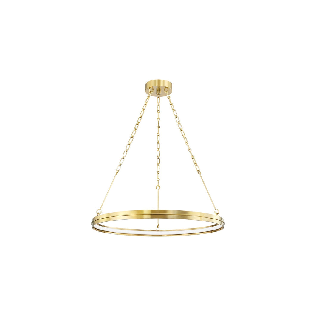 Rosendale LED Chandelier in Aged Brass (Small).