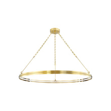 Load image into Gallery viewer, Rosendale LED Chandelier in Aged Brass (Medium).
