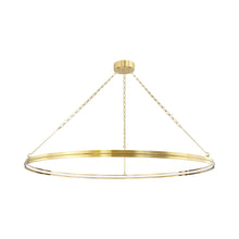Load image into Gallery viewer, Rosendale LED Chandelier in Aged Brass (Large).
