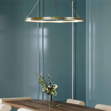 Load image into Gallery viewer, Rosendale LED Chandelier in dining room.
