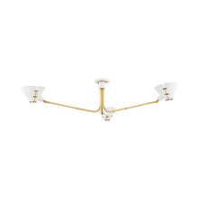 Load image into Gallery viewer, Split Semi Flush Mount Ceiling Light in Detail.
