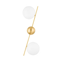 Load image into Gallery viewer, Wendover Wall Light in Aged Brass.

