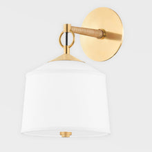 Load image into Gallery viewer, White Plains Wall Light in Detail.
