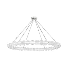 Load image into Gallery viewer, Lindley LED Chandelier in Large/Polished Nickel.
