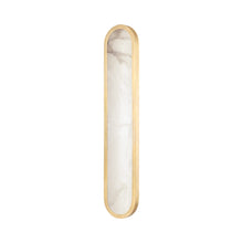 Load image into Gallery viewer, Manhassett LED Wall Light in Aged Brass (28-Inch).
