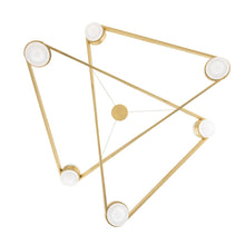 Load image into Gallery viewer, Orbit LED Chandelier in Detail.
