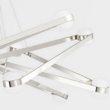 Load image into Gallery viewer, Orbit LED Chandelier in Detail.
