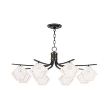 Load image into Gallery viewer, Saranac Chandelier in Aged Old Bronze (8-Light).
