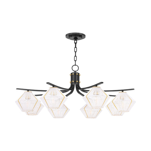 Saranac Chandelier in Aged Old Bronze (8-Light).