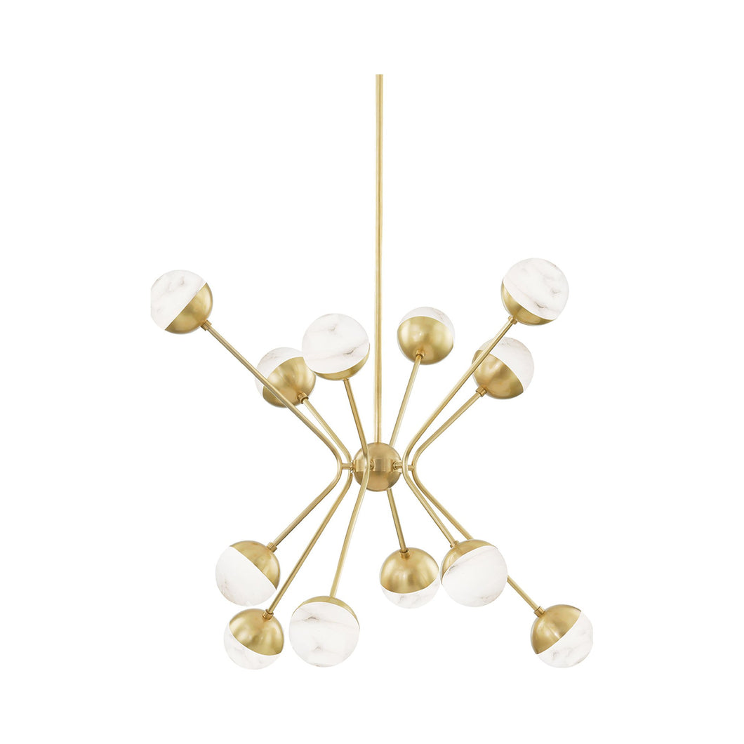 Saratoga LED Chandelier in 12-Light.