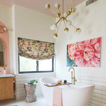 Load image into Gallery viewer, Saratoga LED Chandelier in bathroom.
