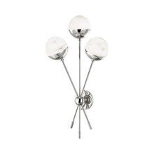 Load image into Gallery viewer, Saratoga LED Wall Light in Polished Nickel (27.5-Inch).
