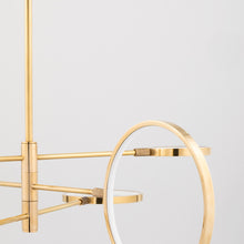 Load image into Gallery viewer, Saturn LED Chandelier in Detail.
